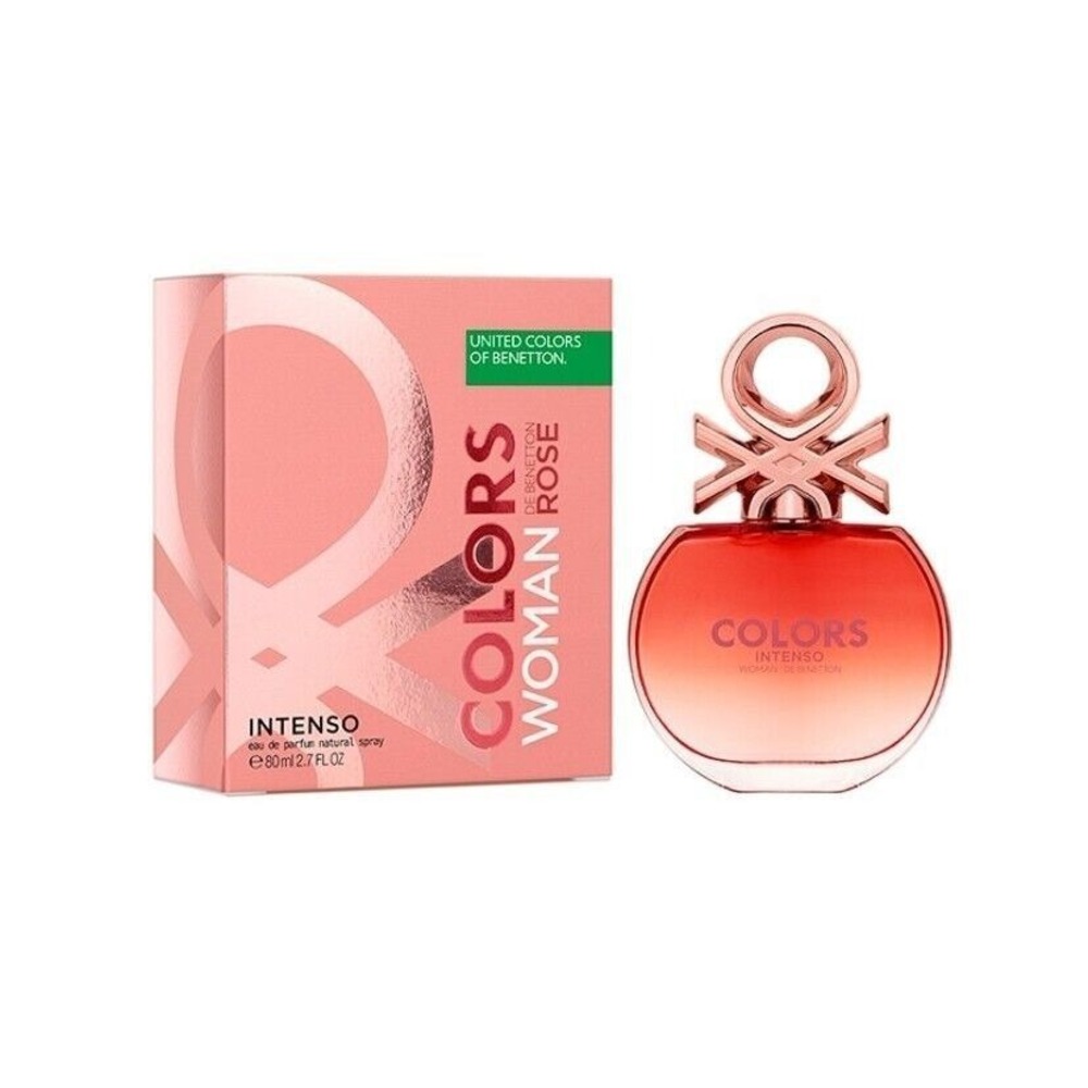 BENETTON COLOR ROSE INTENSE 2.7oz -80 ml EDP‎ Spray for woman New & Sealed.